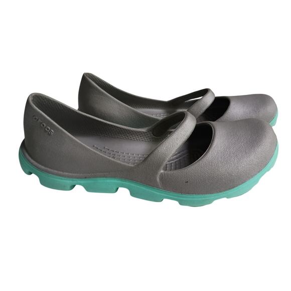 Crocs Duet Sport Mary Jane Slip On Flats W6 - Picture 4 of 10